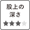 股上の深さ★★★