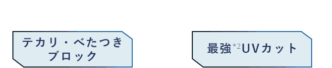 長時間べたつかない！テカリ・べたつきブロック×日焼けによるシミを予防 最強(*2)UVカット